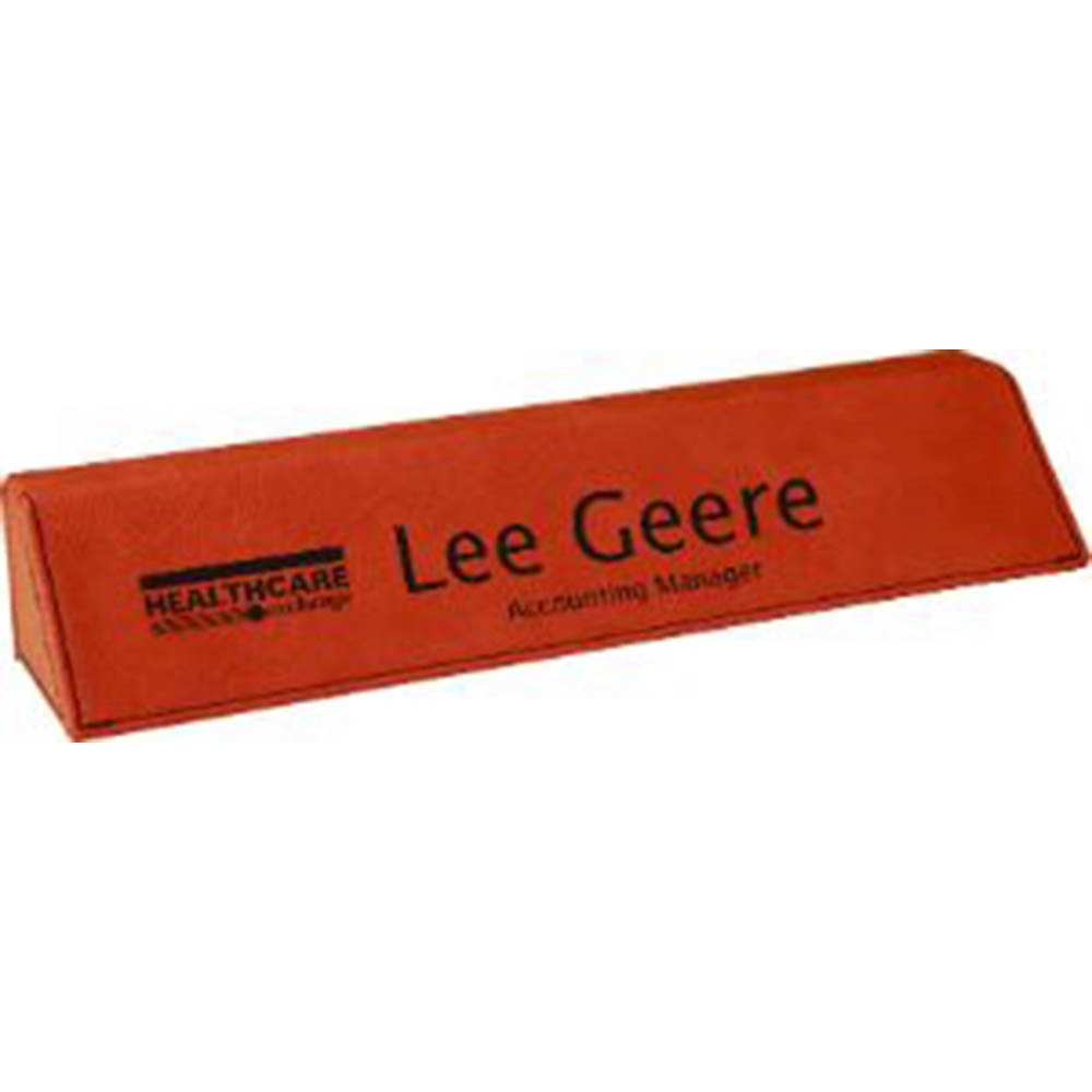 Leatherette Desk Wedge 8
