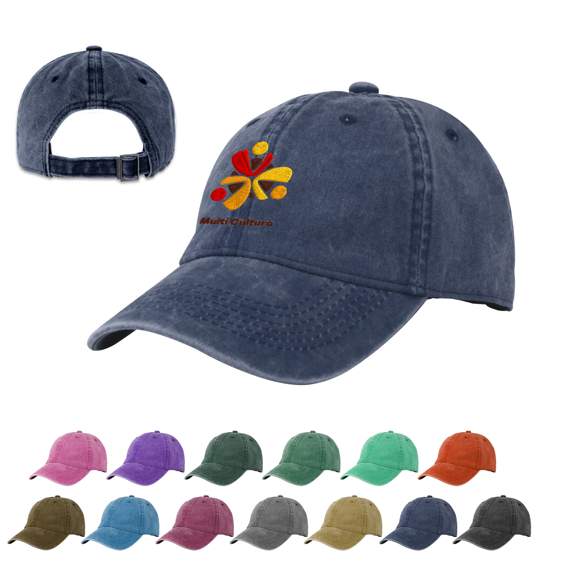 Unstructured Pigment Dyed Dad Cap 12