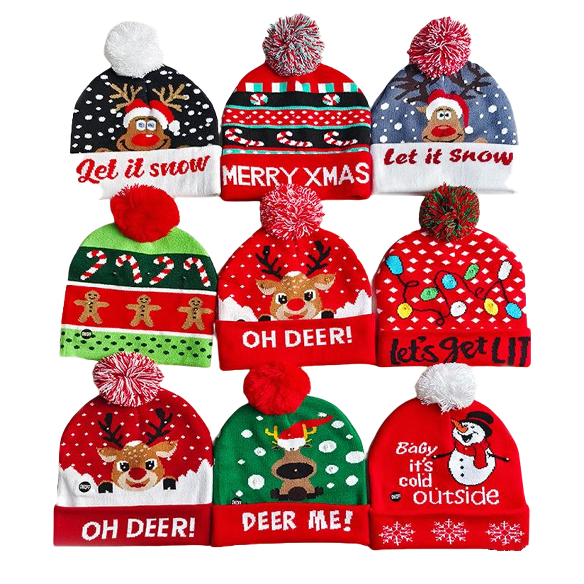 LED Knit Hat For Festive Occasions 2