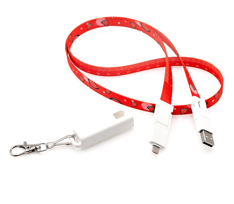 6-in-1 Tape Measure Lanyard Charging Cable 2
