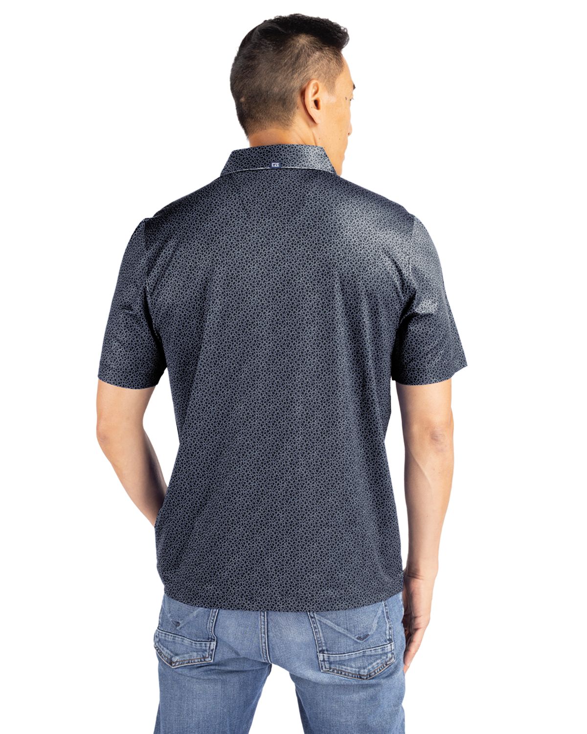 Cutter & Buck Pike Recycled Pebble Print Mens Polo 15