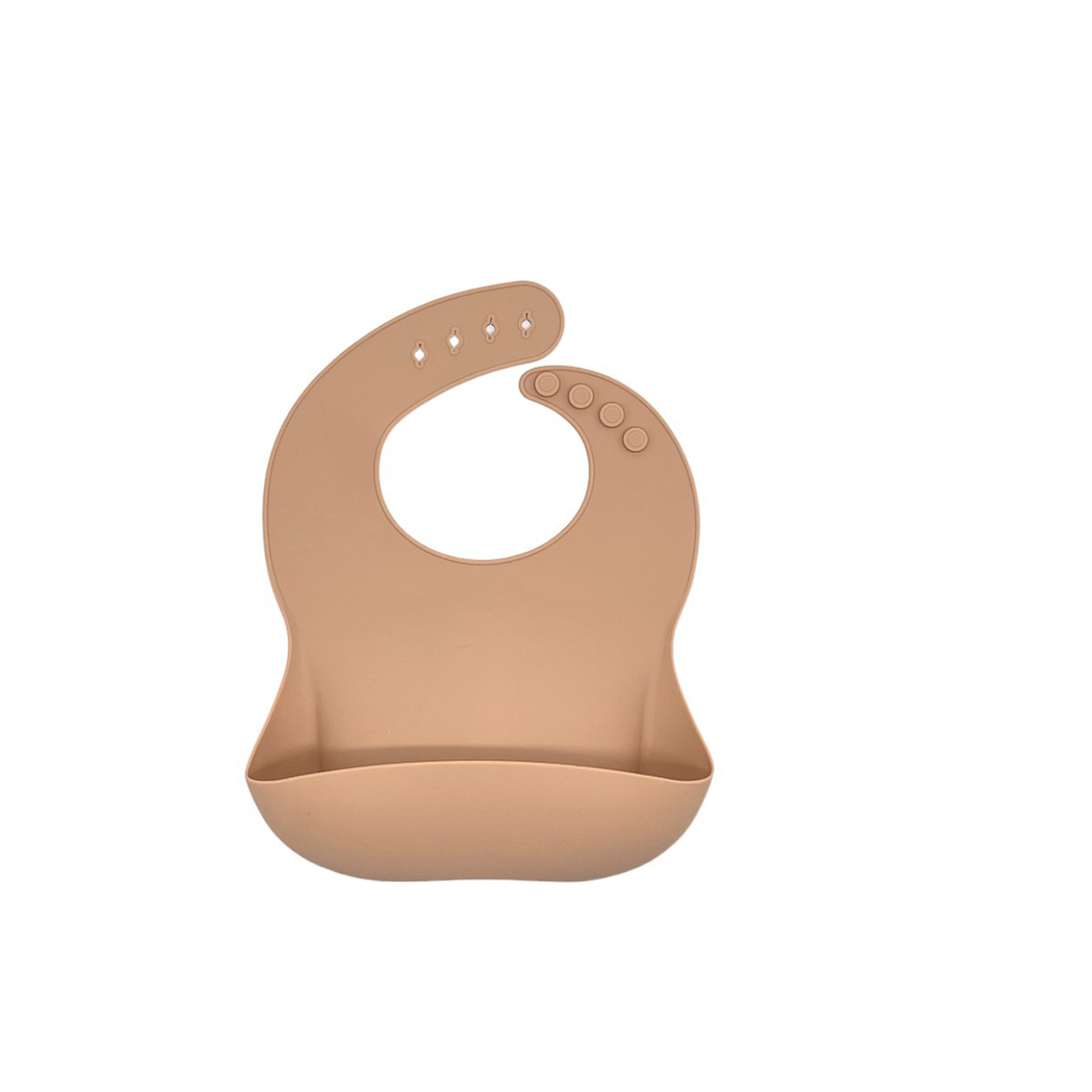 Silicone Baby Bib 12.8" x 9.5" With Food Catcher Pocket 10