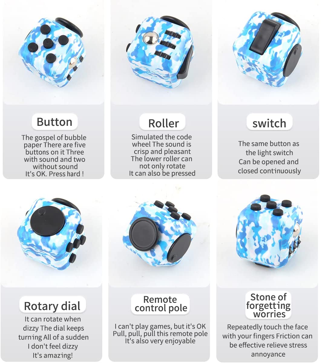 Geiruiou 6 Sides Hexagon Fidget Toys Cube 17