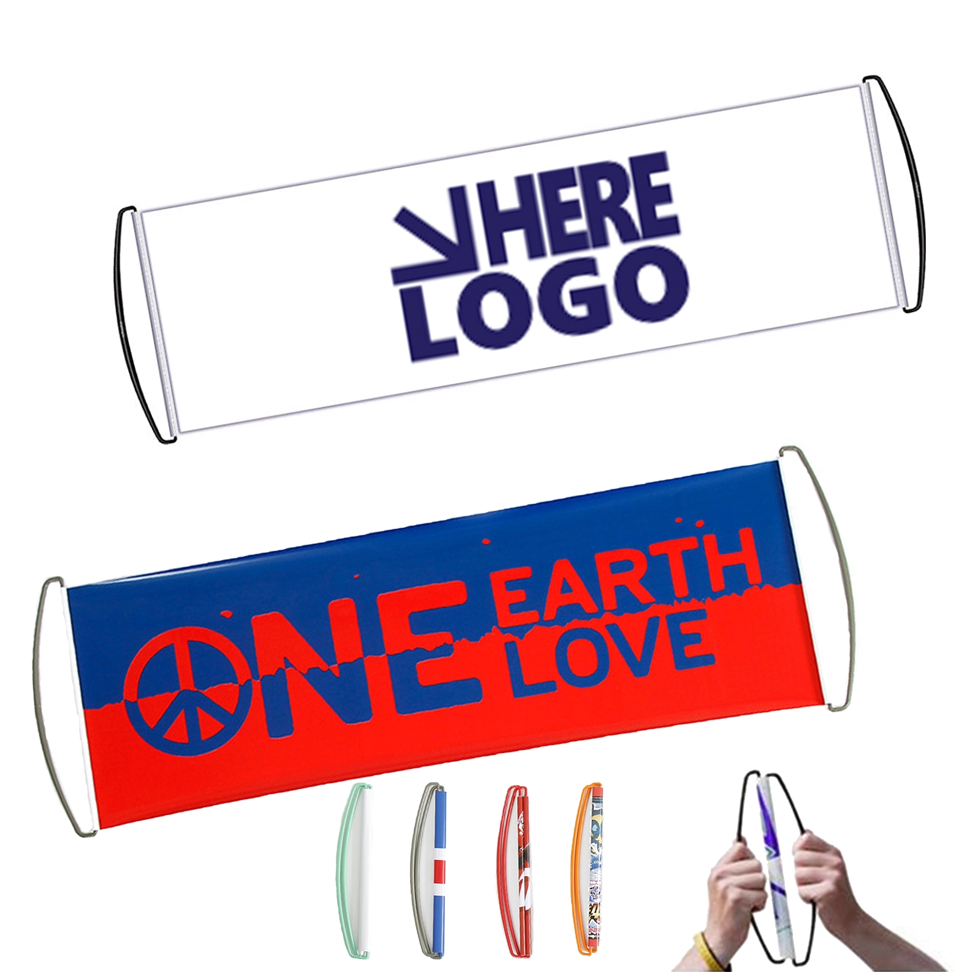 Handheld Roll Up Retractable Banner