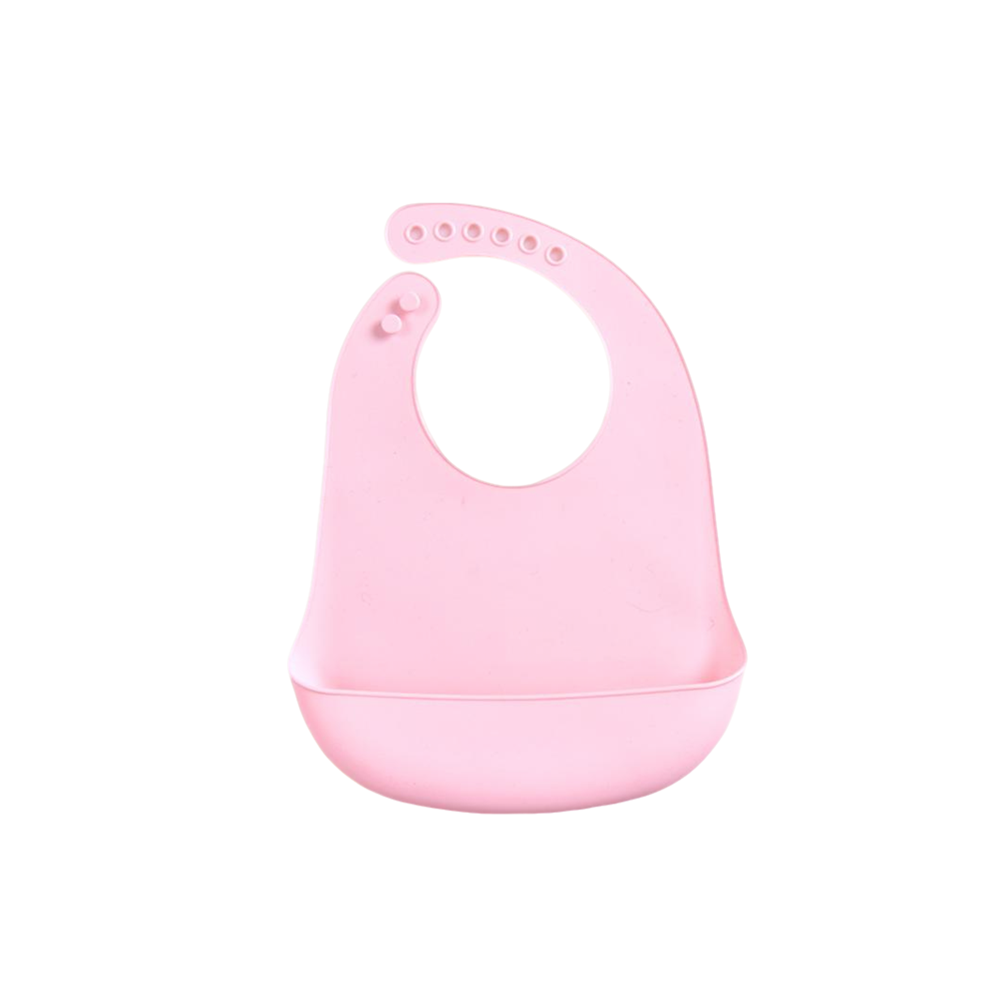 Silicone Baby Bib With Deep Catch Pocket 11.8 X 9" 12