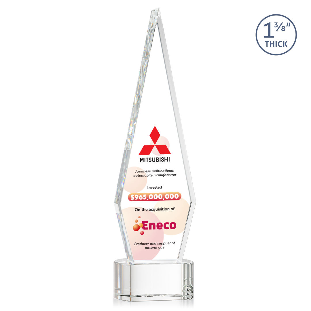 Springfield VividPrint™ Award on Paragon Base - Clear 11