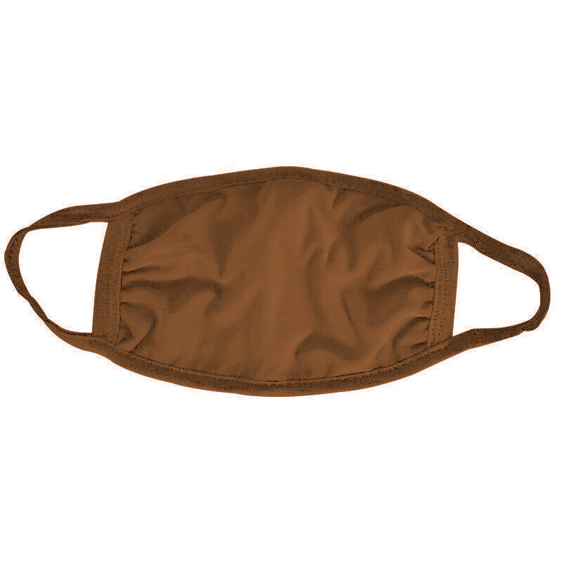 Brown Cotton Face Mask 2