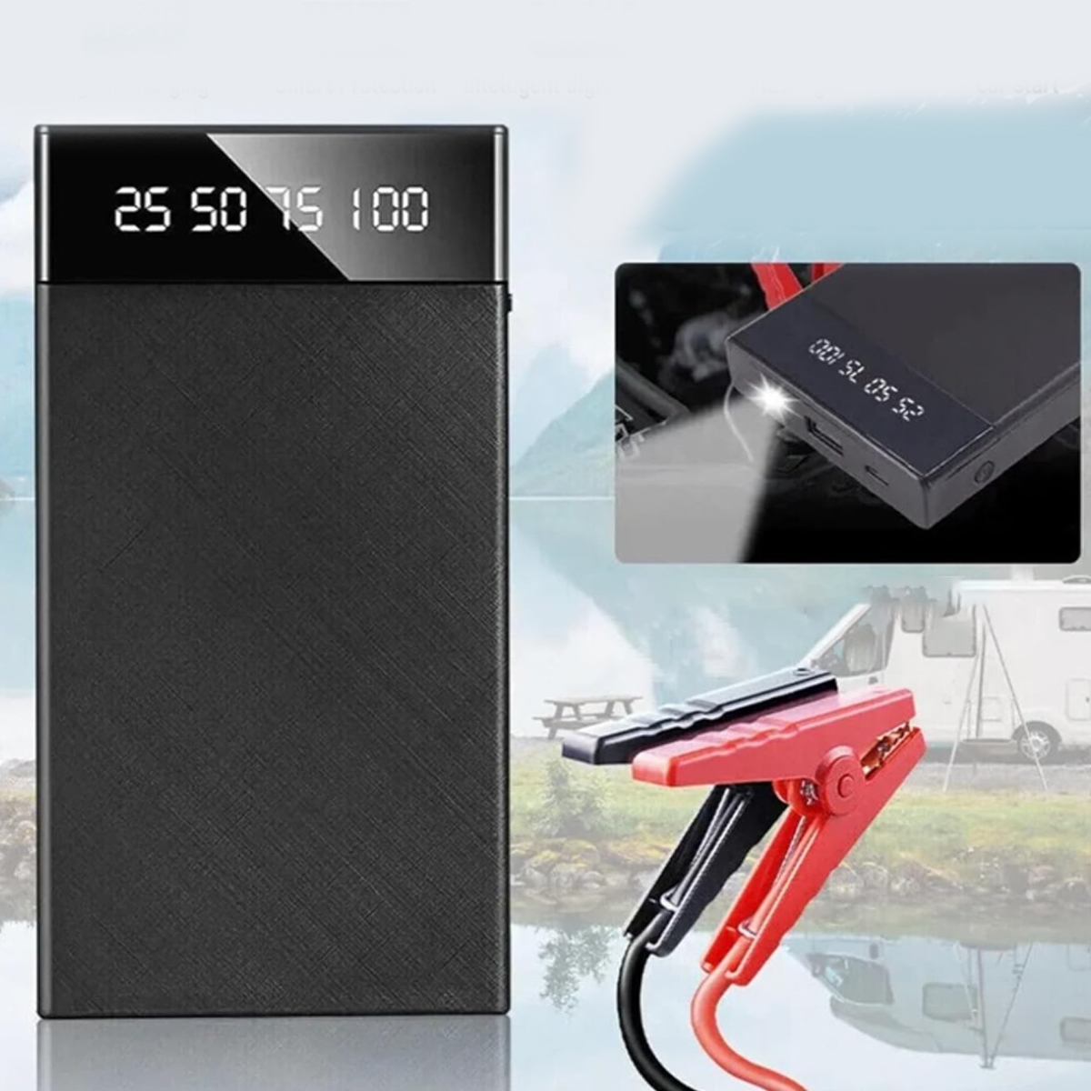 Ultra-Slim Car Jump Starter & Portable Power Bank 6