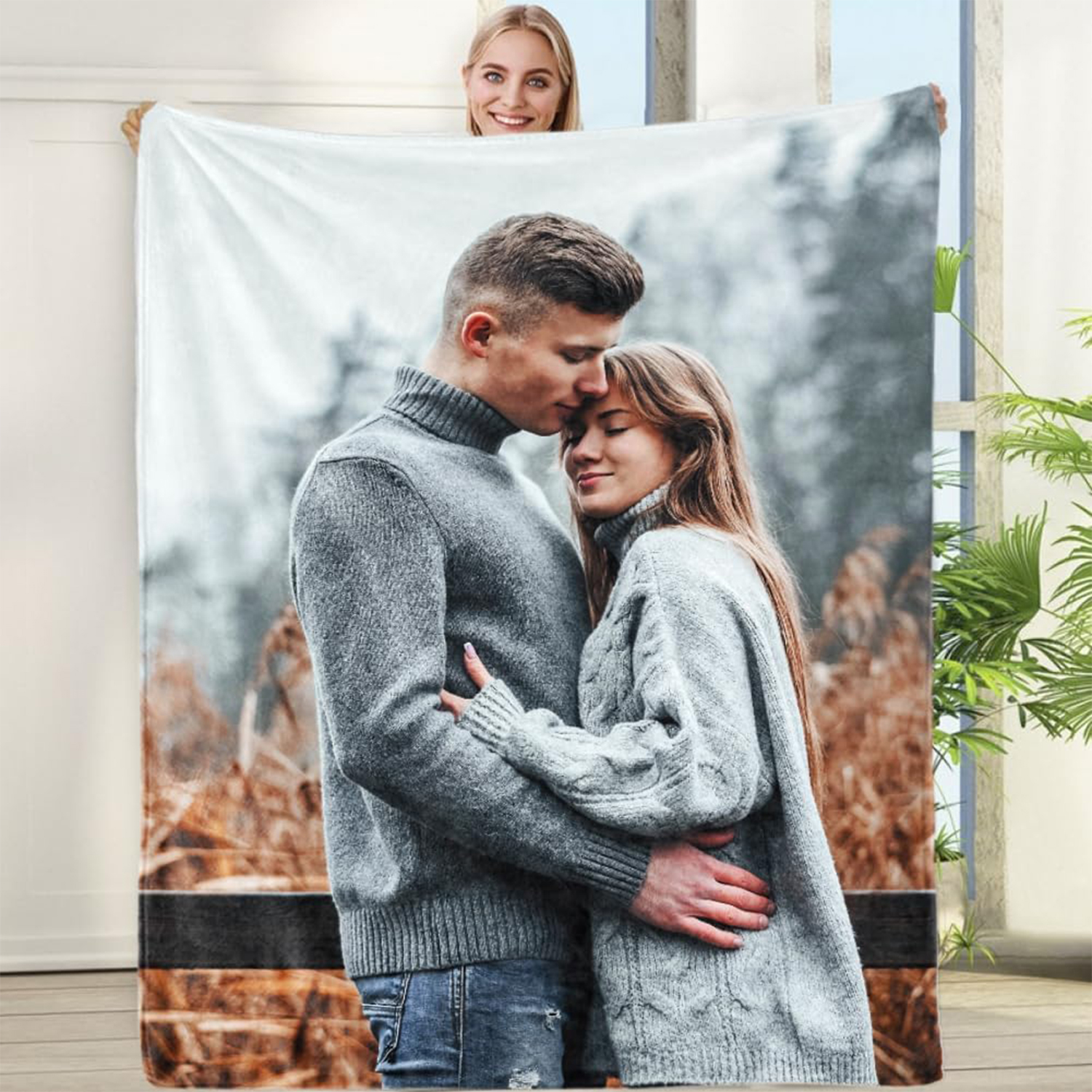 50" x 60" Plush Silk Touch Sublimation Blanket 300 GSM 2
