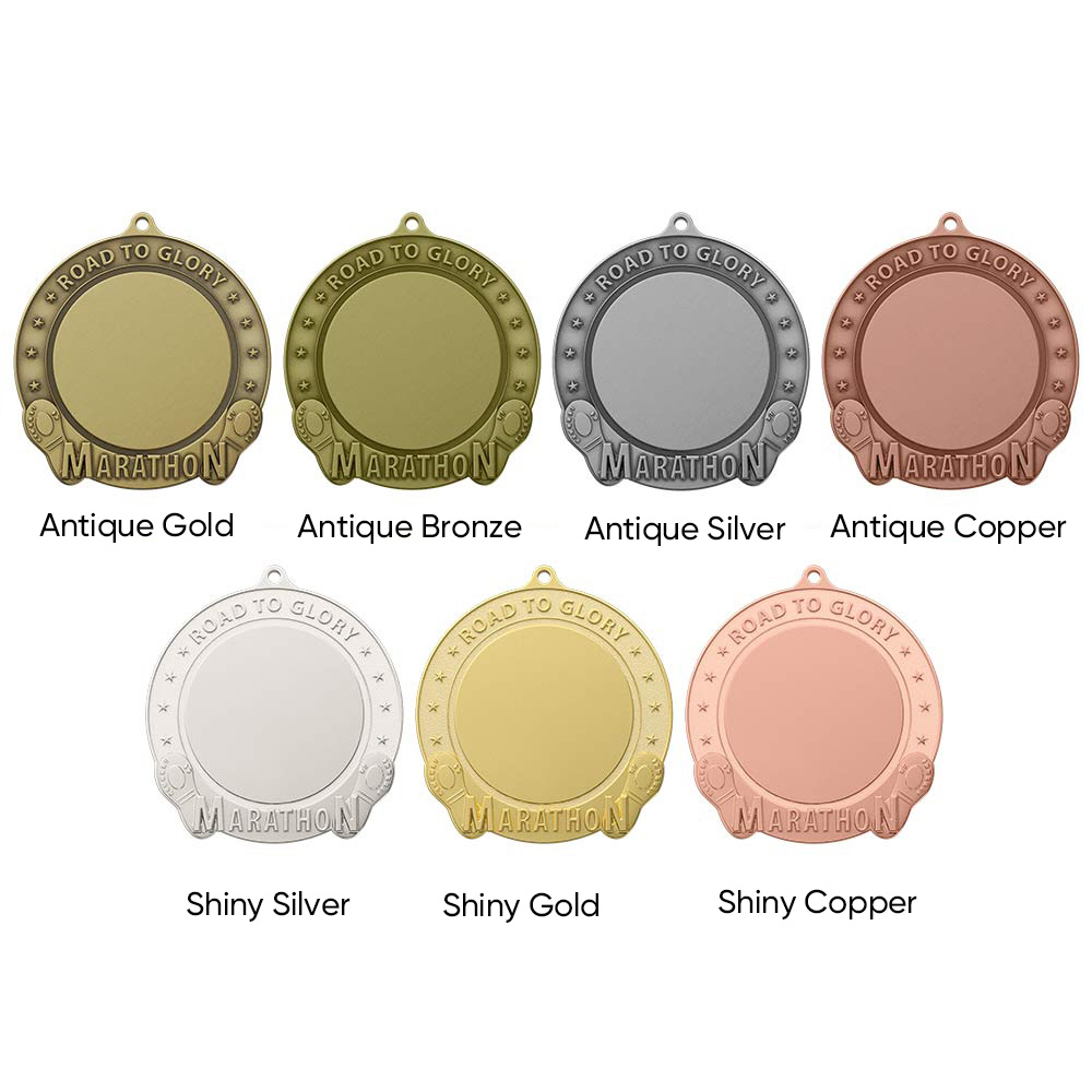 4.5" UV Printed Marathon Medals 3
