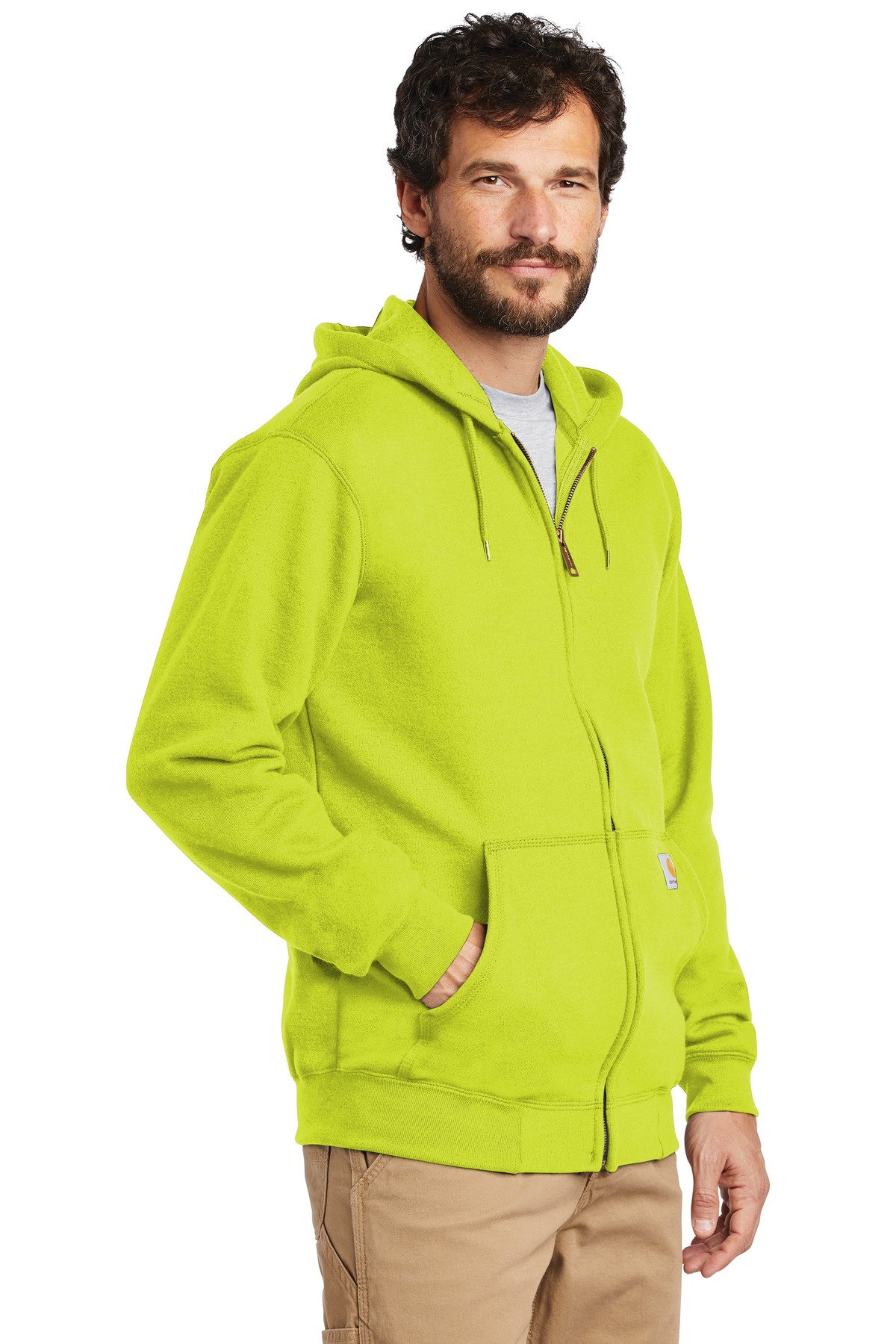 Carhartt Midweight Hooded Zip-Front Sweatshirt. CTK122, custom hoodie or sweatshirt with logo imprint 6