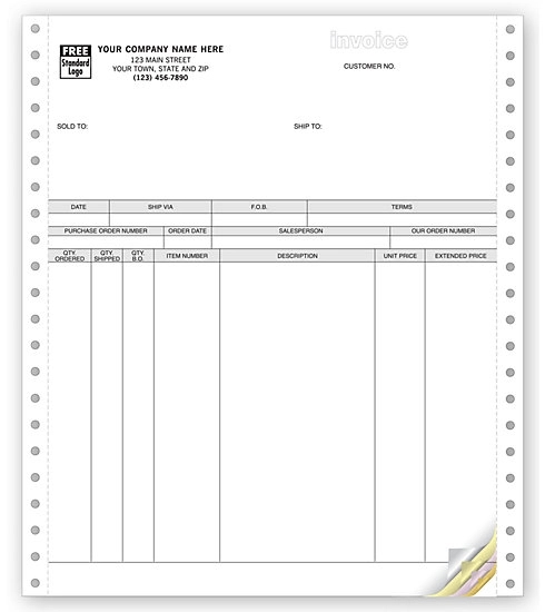 Invoices, Continuous, Classic 1