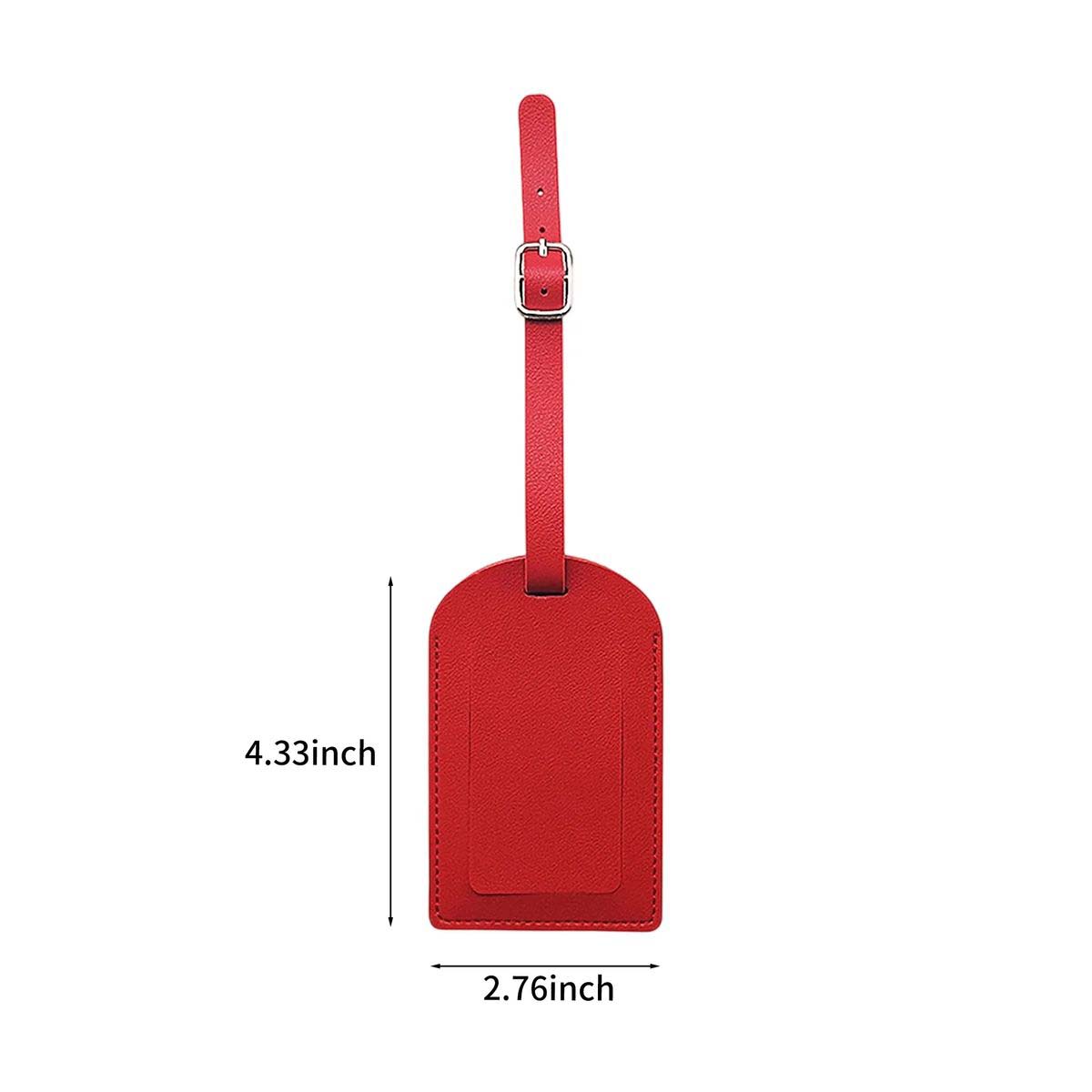 Durable PU Leather ID Tag with Adjustable Strap 13