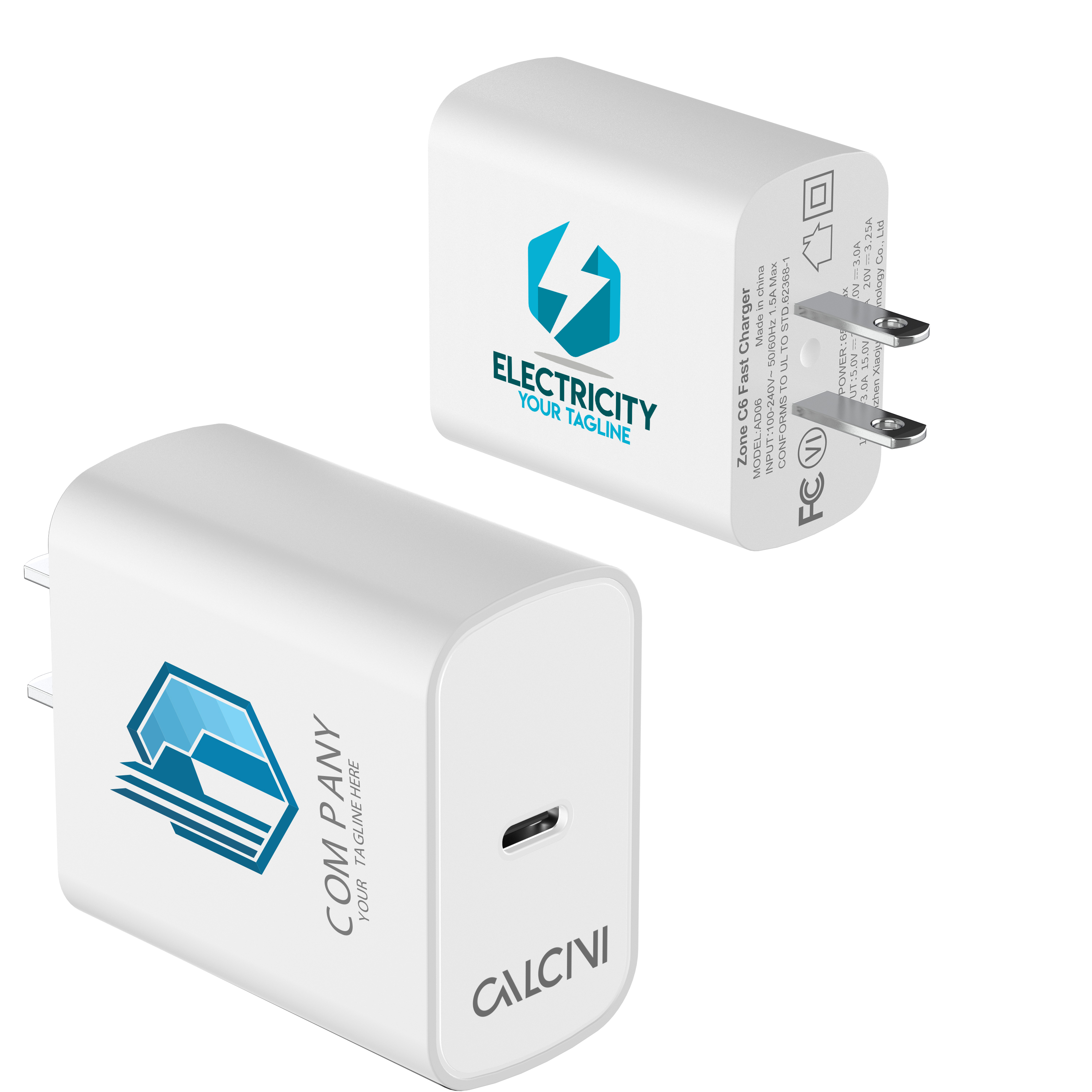Calcini GaN 65W USB-C Laptop Charger 3