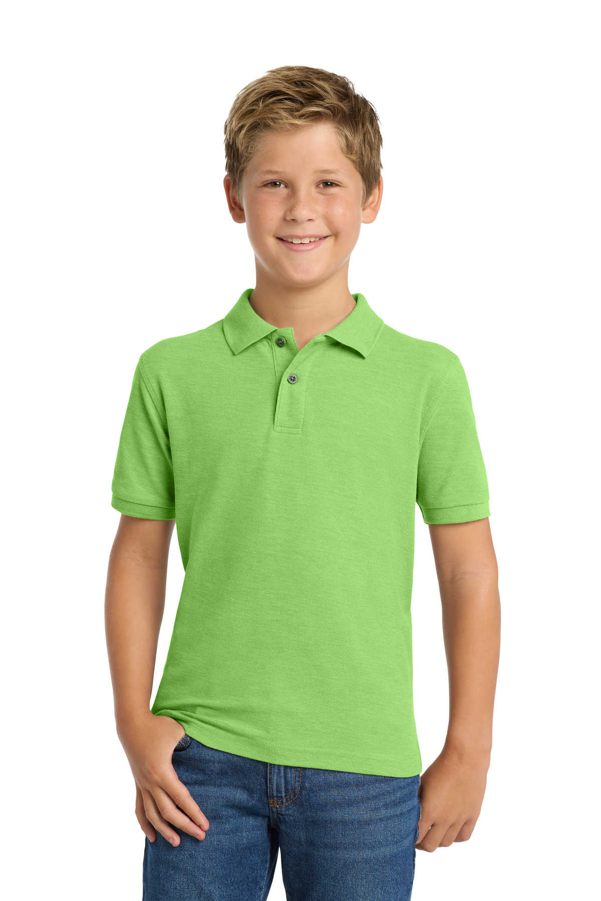 Port Authority Youth Silk Touch Polo. Y500 75