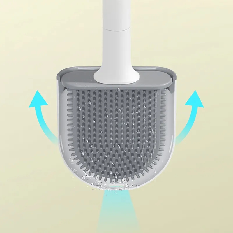 Silicone Toilet Brush Set for Bathroom 3