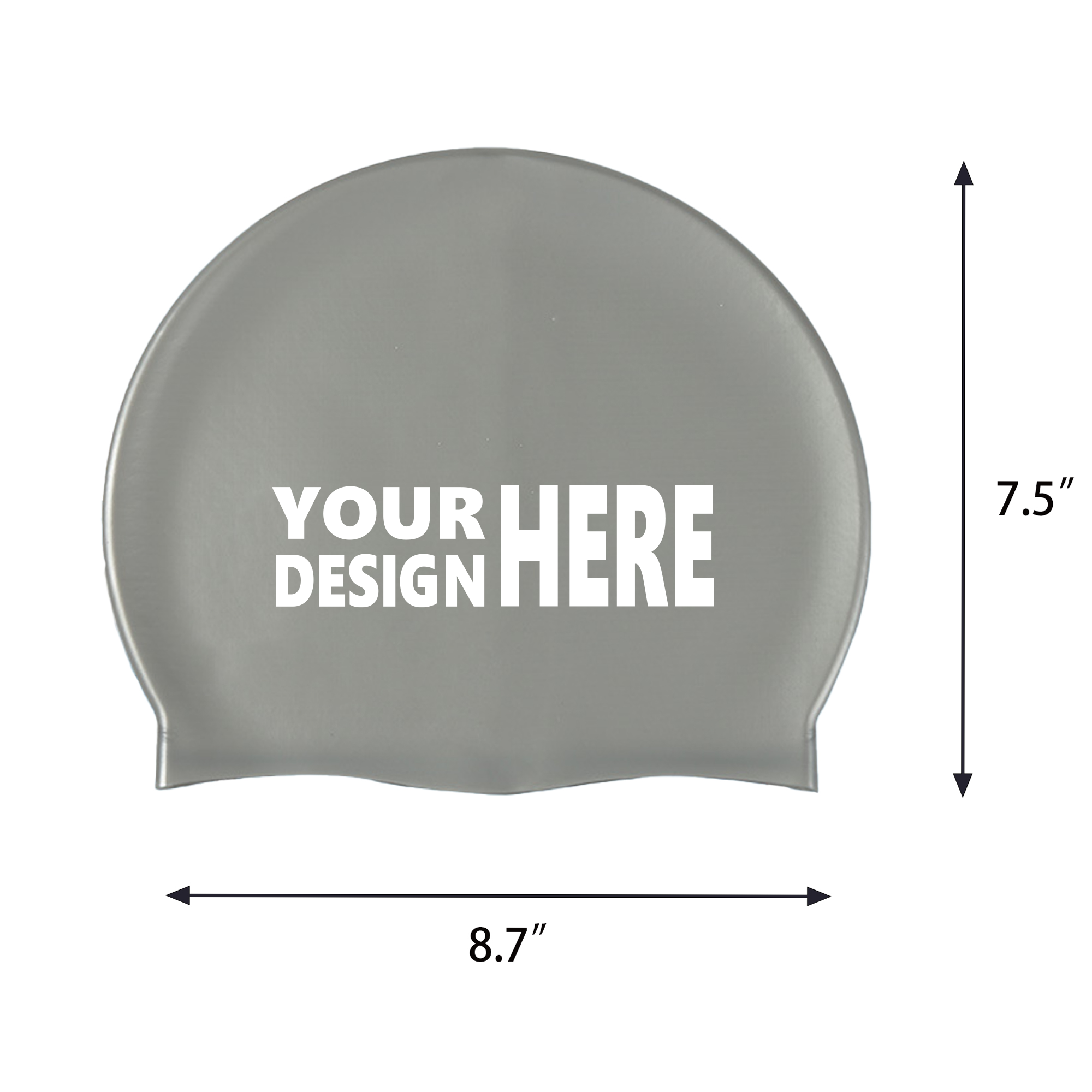Multicolor Silicone Swim Cap 3