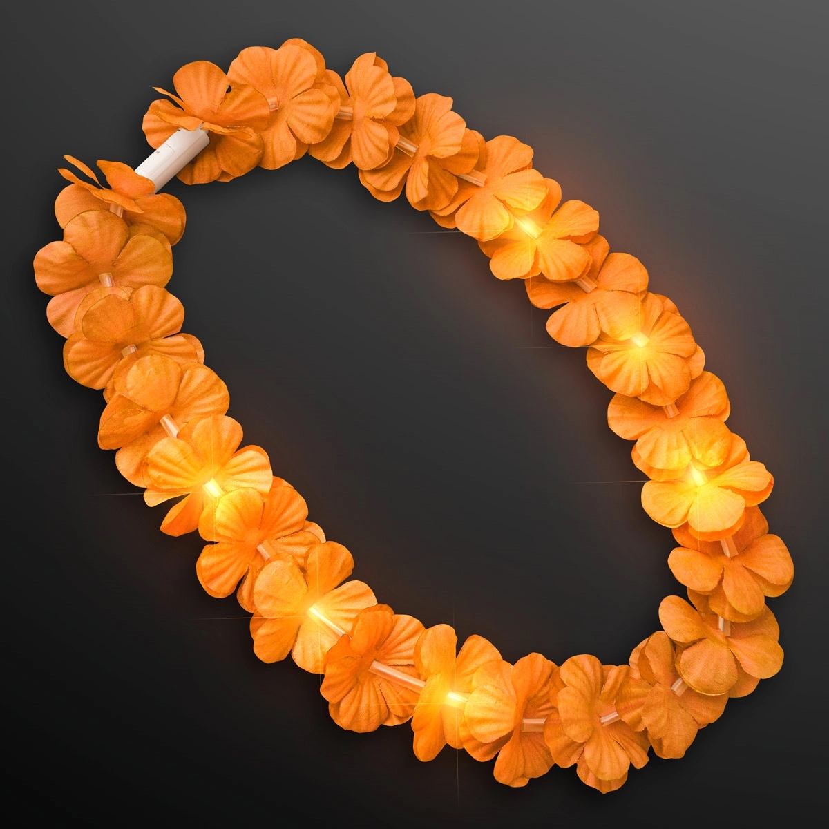 LED Hawaiian Flower Lei Party Necklaces 26