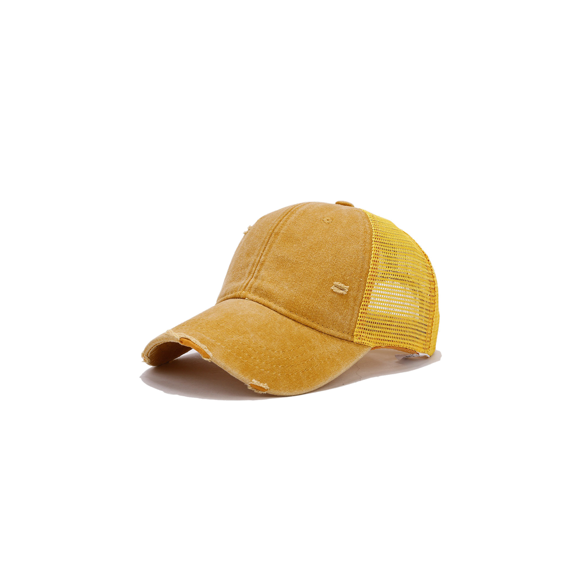 Cotton Ponytail Adjustable Criss Cross Dad Cap 6
