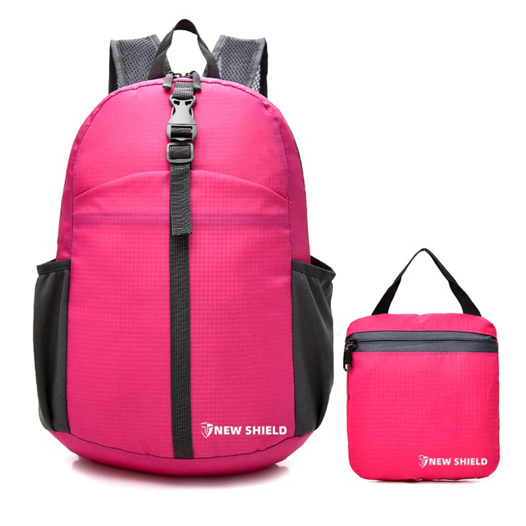 Waterproof Folding Double Shoulder Backpack 9
