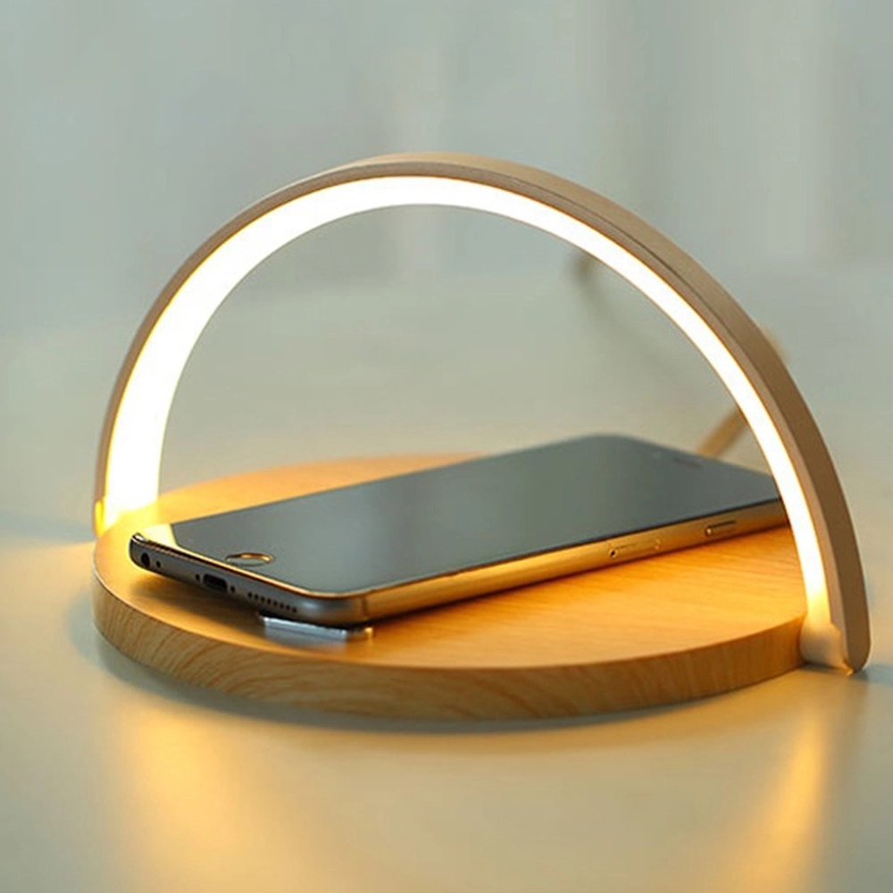 Fast QI Wireless Charger Night Light Desk Lamp 3