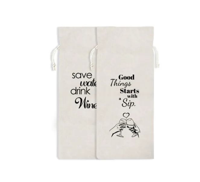 Canvas Wine Bags - Printed, custom tote bag with logo imprint 7