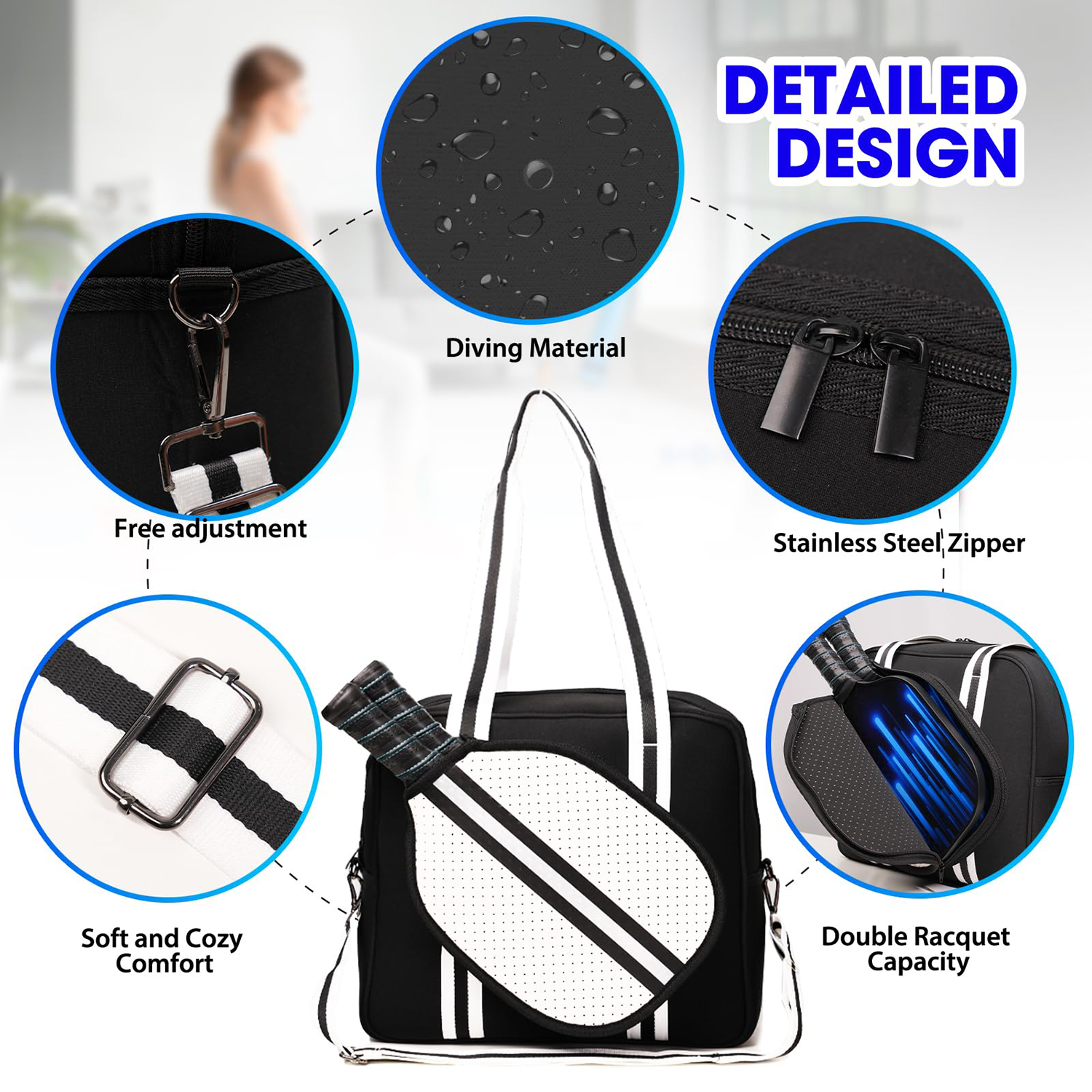 Crossbody Sling Pickleball Bag 4