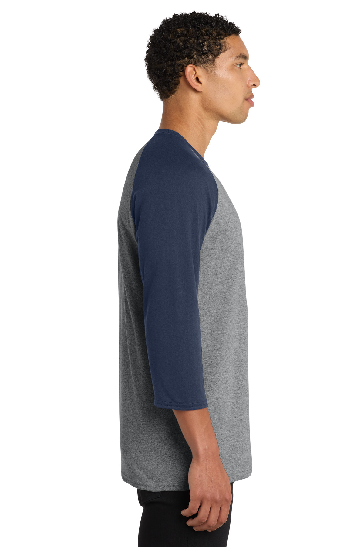 Port & Co Core Blend 3/4-Sleeve Raglan Tee. PC55RS 30