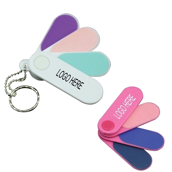 4 in 1 mini nail files with key ring 1