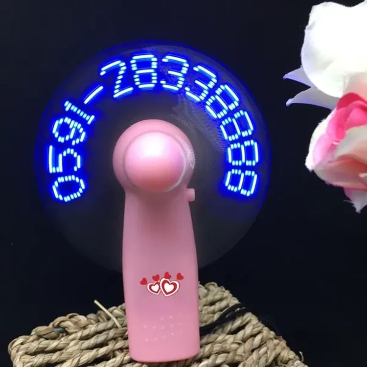 LED-Programmable Message Hand-Held Fan 3
