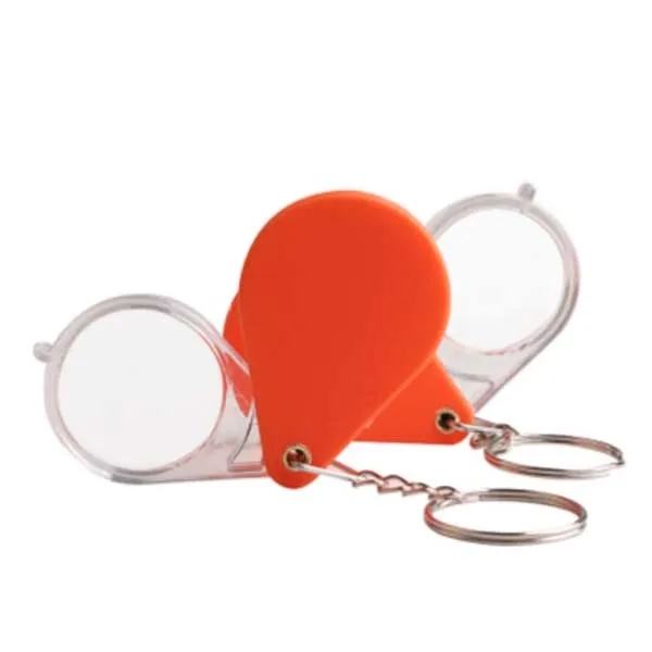 Folding Portable Pocket Reading Keychain10X Magnifier 2
