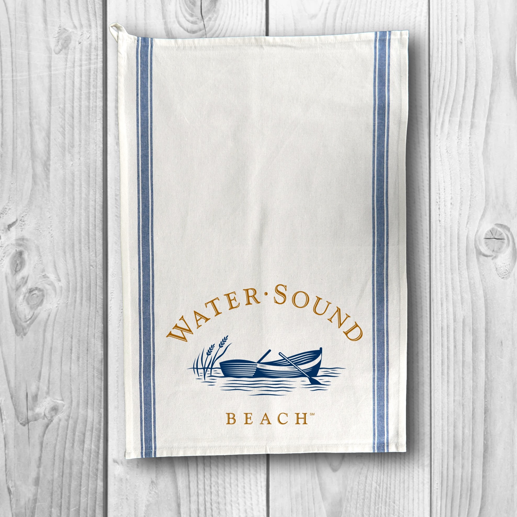 Vintage Stripped Kitchen Towel - Blue Stripe 5