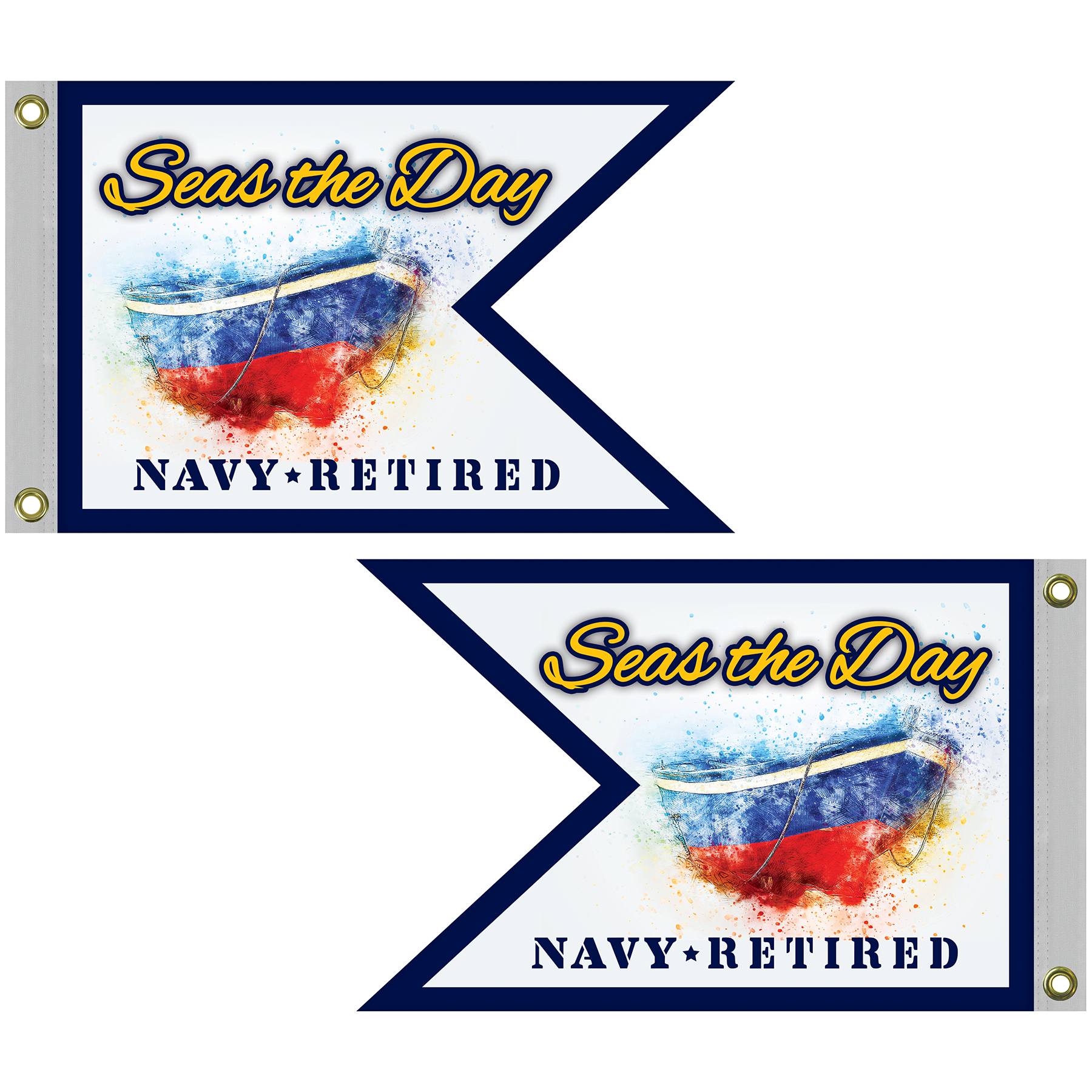 Double Sided Knitted Polyester Guidon Boat Flag (16"x24") 13
