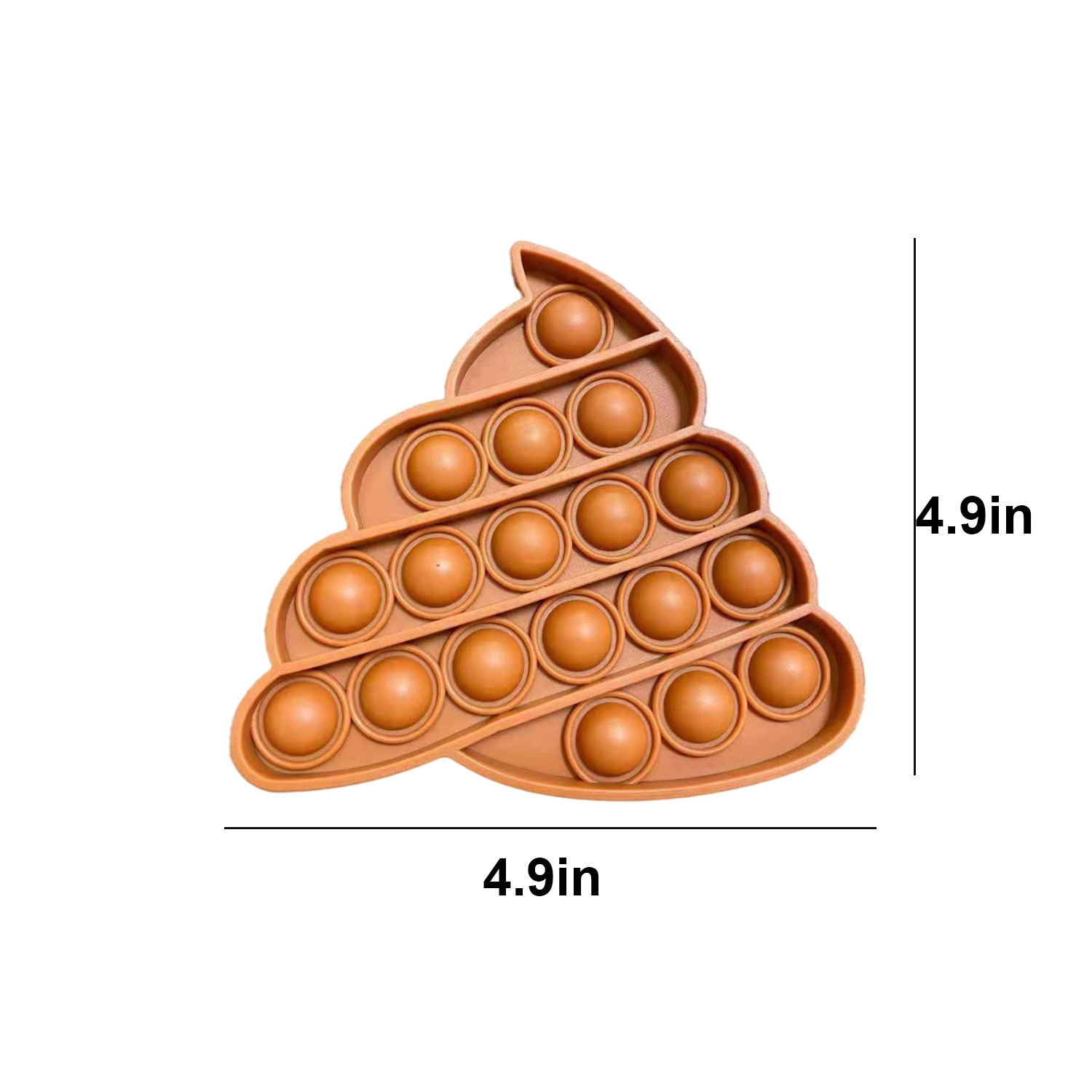 Poo Shape Push Pop Bubble Fidget Sensory Toy 6