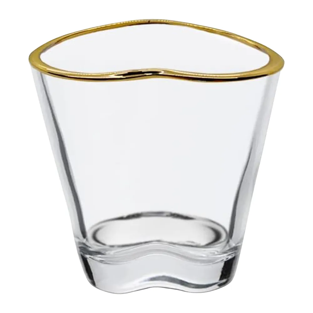 2oz. Gold Rimmed Heart-Shaped Shot Glass 12