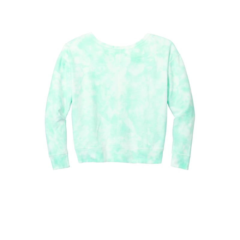 Port & Company Women's Beach Wash Cloud Tie-Dye V-Neck Sweatshirt 18