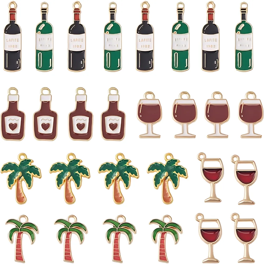 Enamel Wine Charms 2
