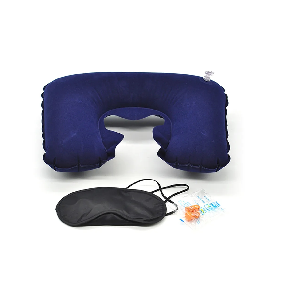 Travel Pillow Kit W/Ear Plugs & Eye Mask 4