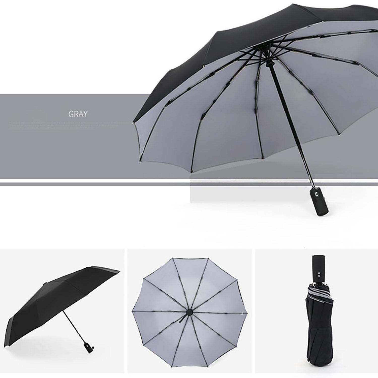 Automatic Anti-Wind Double Layer Commercial Large Umbrella 3