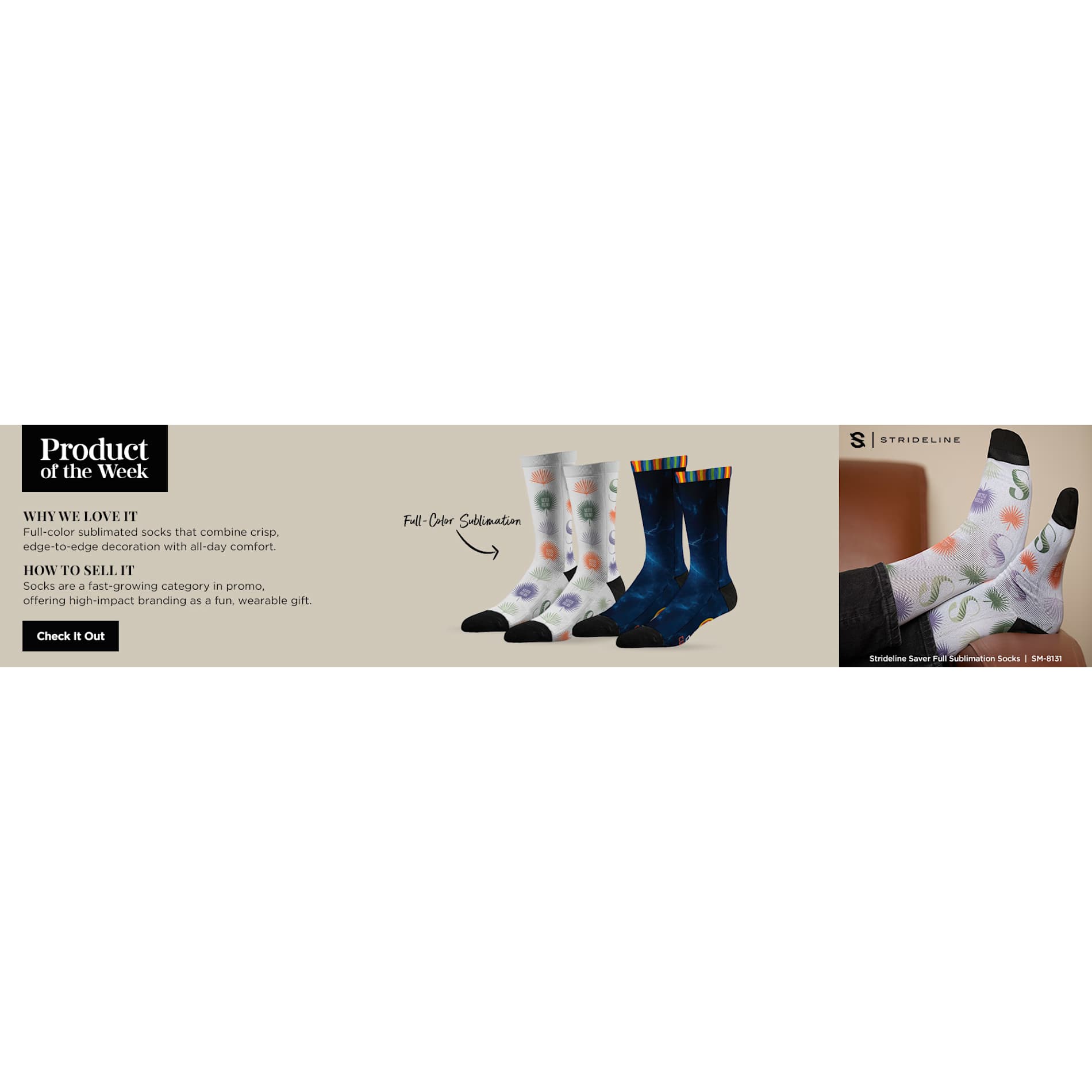 Strideline Saver Full Sublimation Socks 32