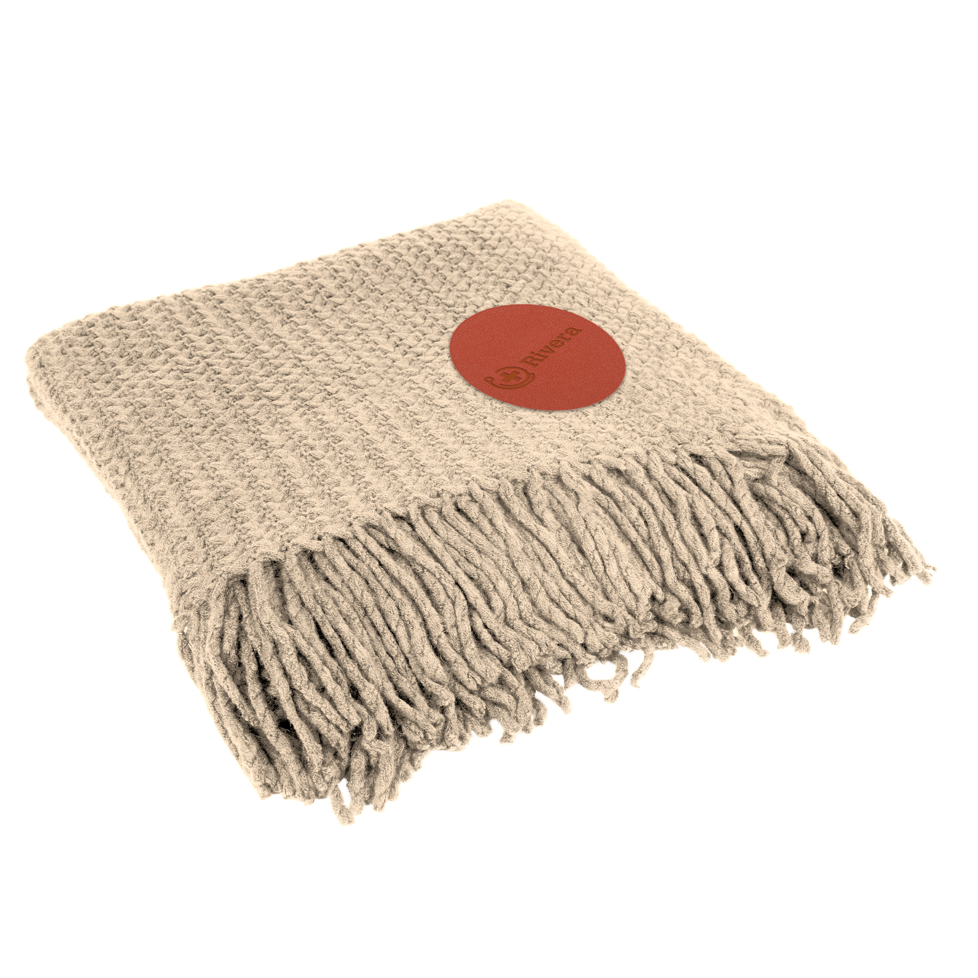 Chunky Knit Blanket With Fringe 6