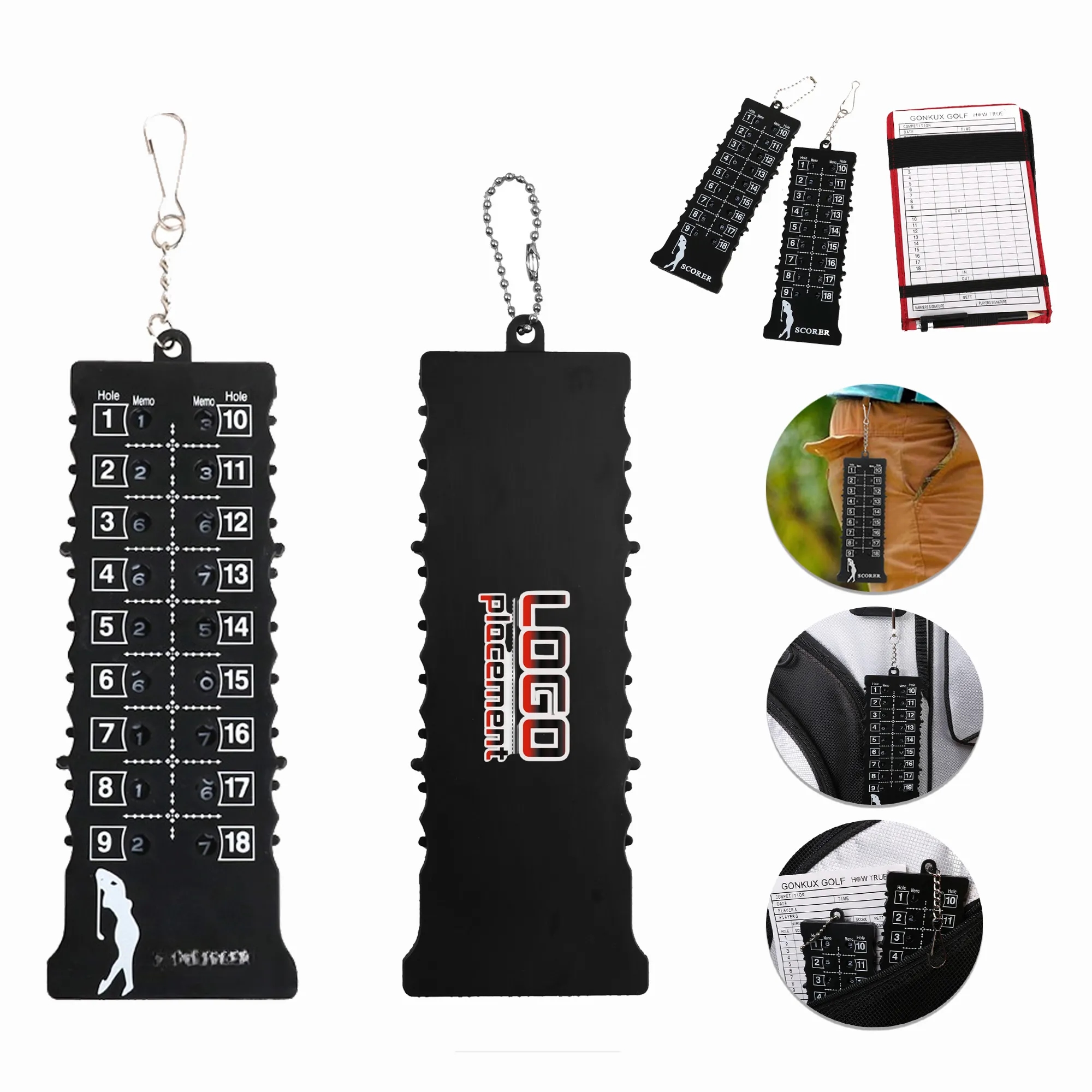 Portable Plastic Golf Stroke Putt Score Counter Tool