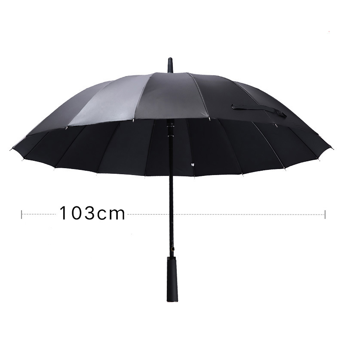 23" Fiber Automatic Golf Umbrella with Long Handle 2