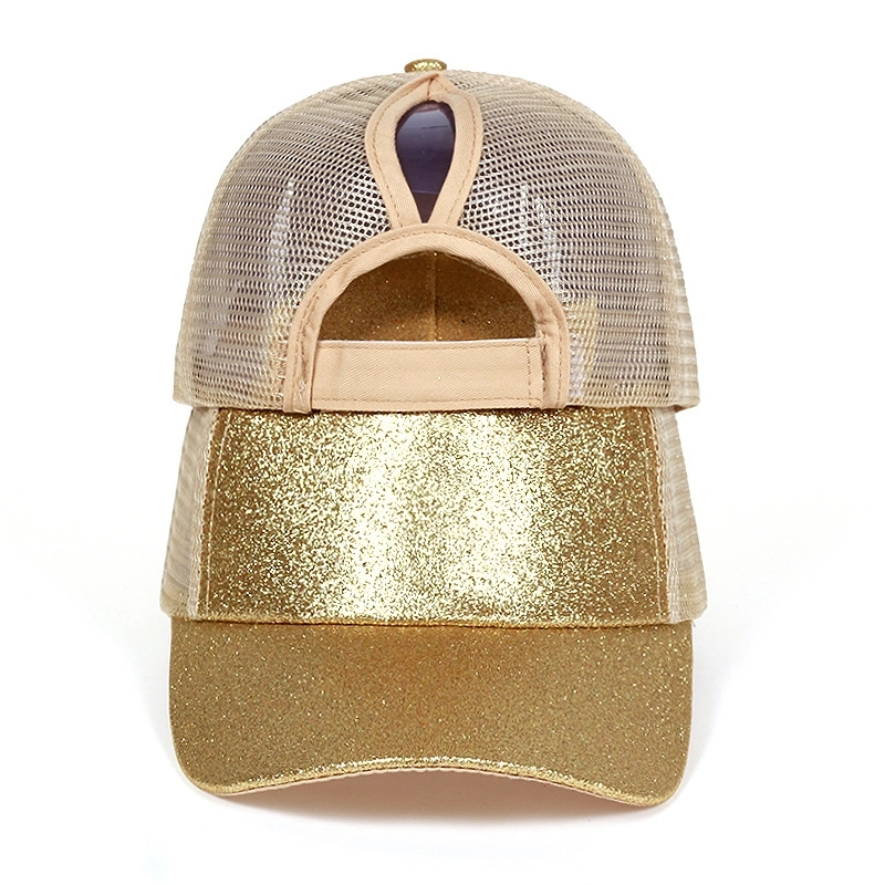 Glitter Ponytail Mesh Cap 14