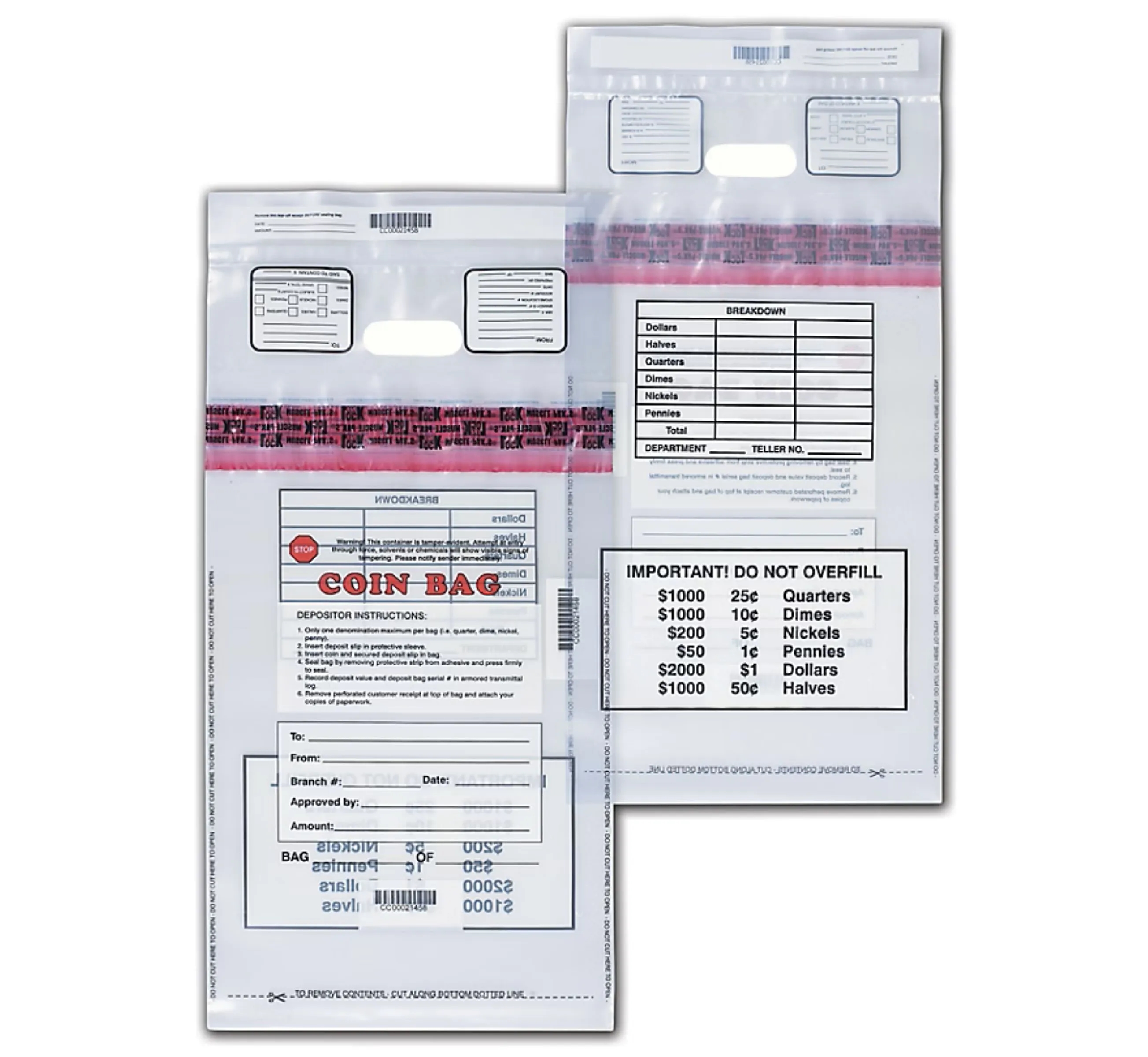 Deposit Bags, Heavy Duty Coin 2