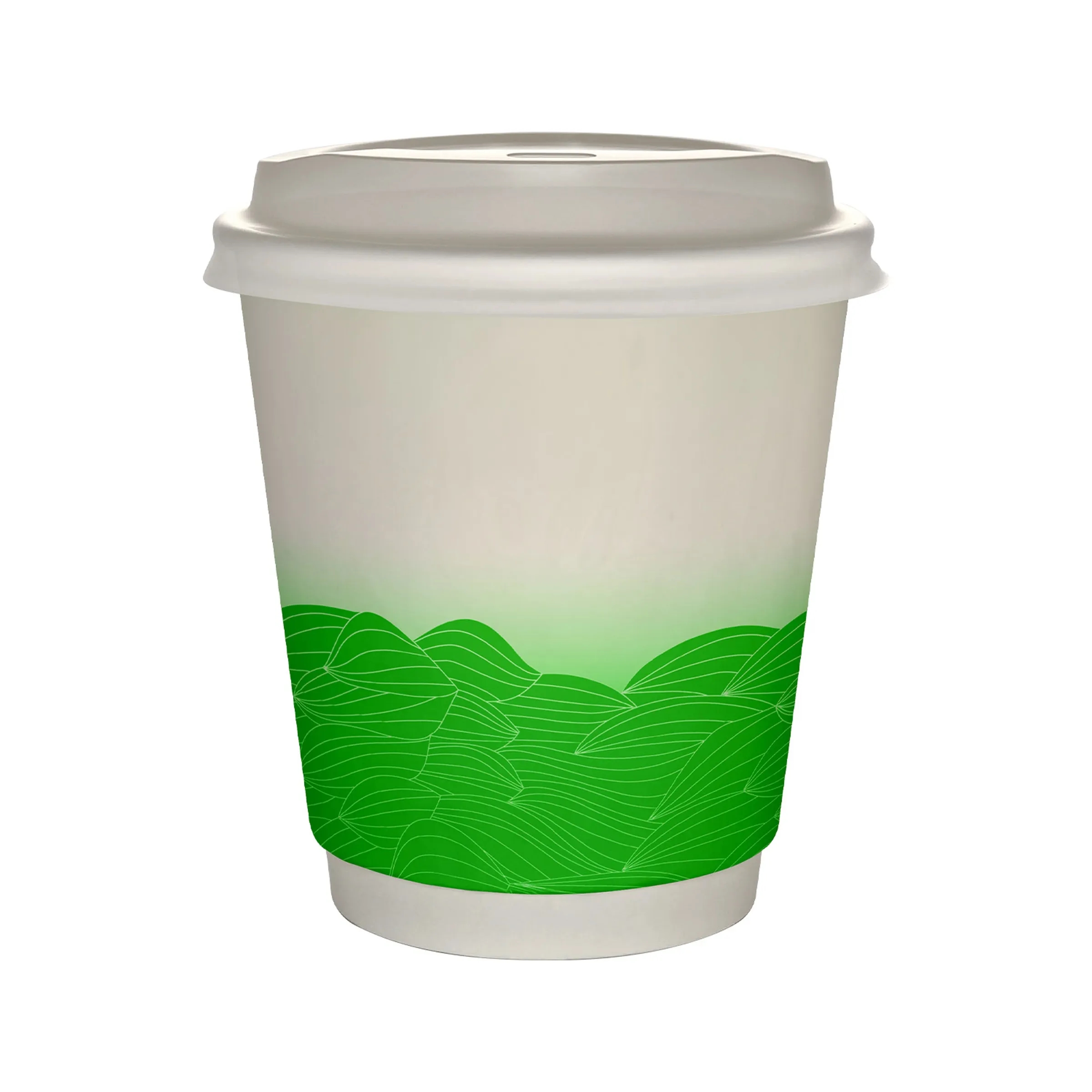 10 oz Full Color Turbulent Waves Insulated Paper Cup With Li 1