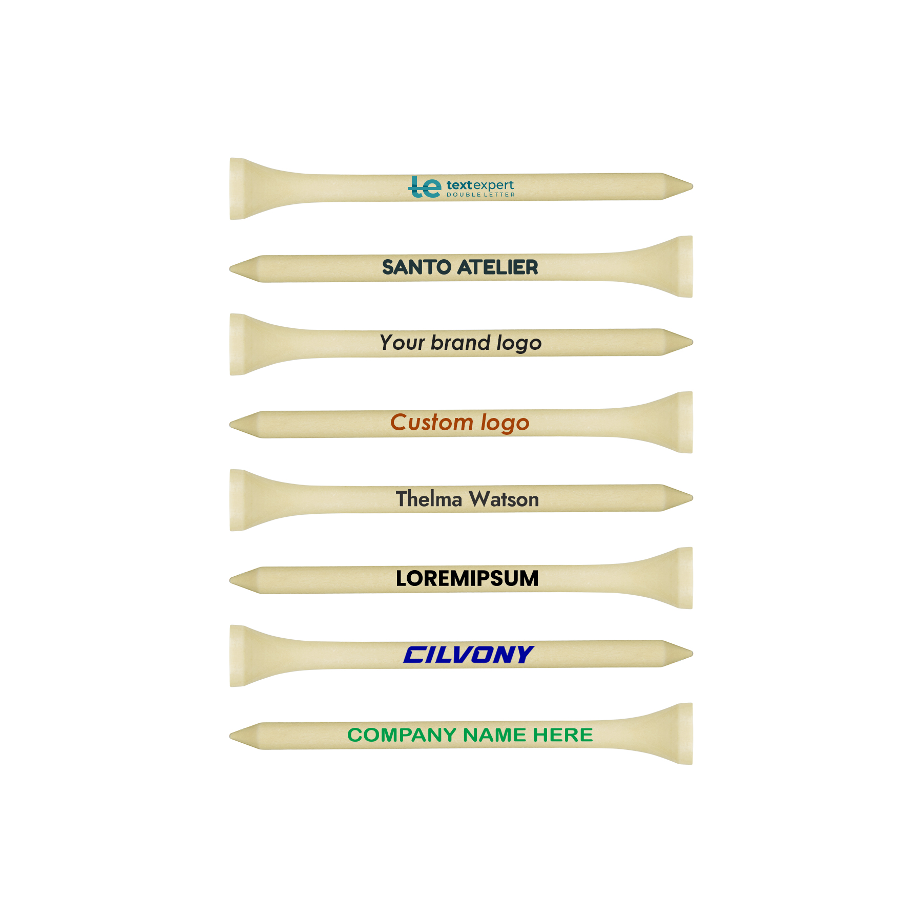 3 1/4" Custom Wooden Golf Tee 3