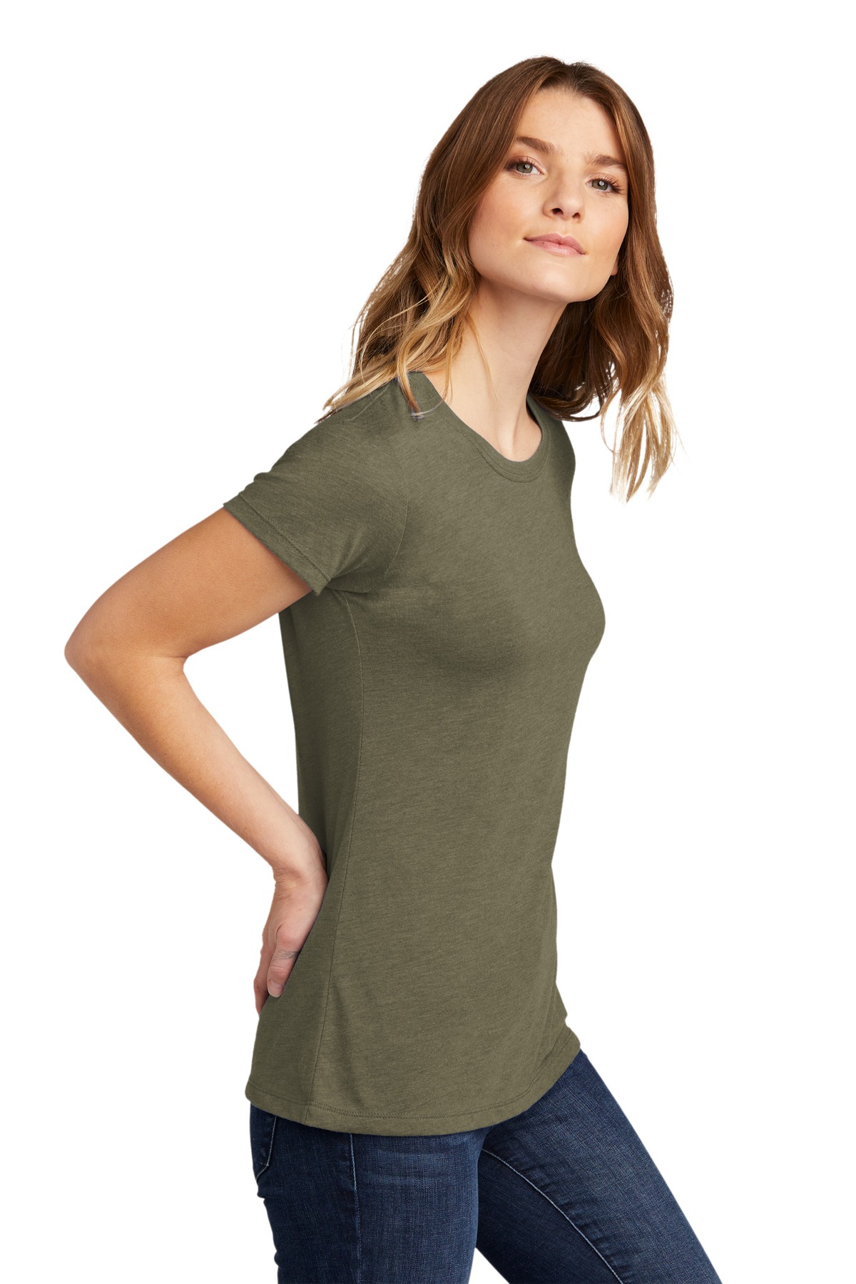 Next Level Apparel Women's CVC Tee. NL6610 11