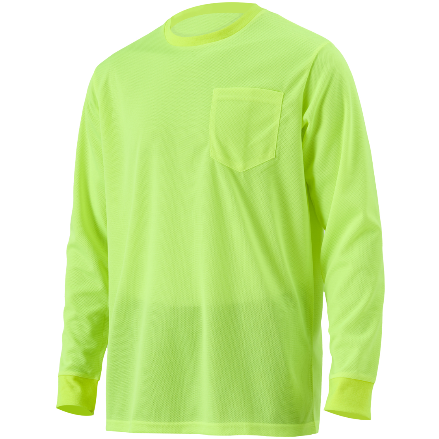 Non-ANSI Safety Long Sleeve Tee Shirt w/ Pocket 1