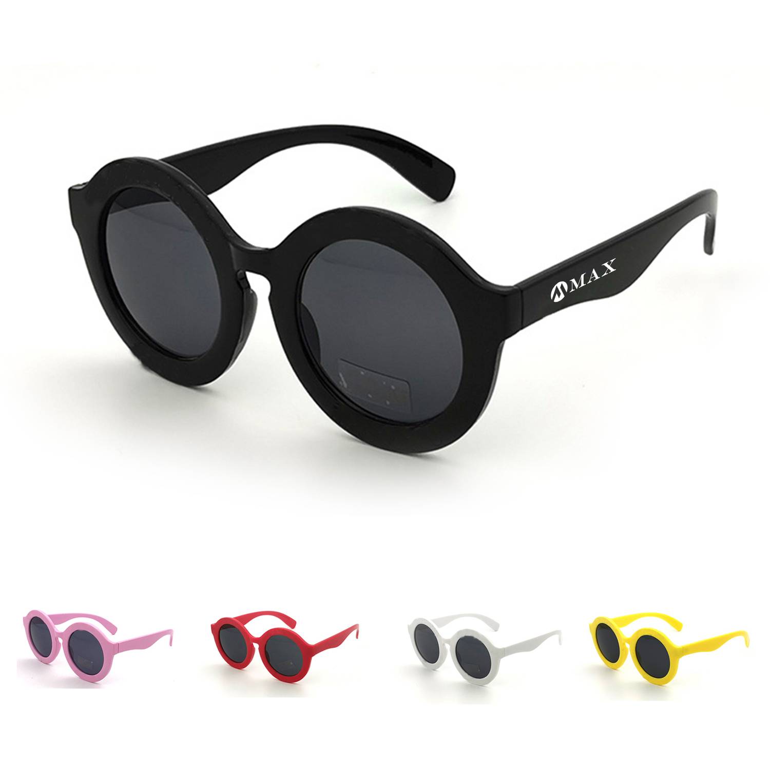 Customizable Round Frame Sunglasses 2